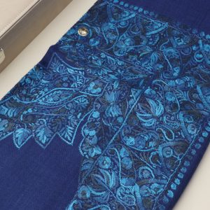 ترمة عباية تطريز ازرق رجالية | متجر النسيج