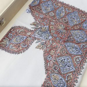 وشاح ابيض رجالي فاخر بتطريز يدوي | متجر النسيج