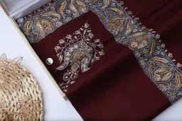 ترمه النسيج نقشة وسط ملون